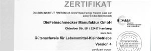 GLK Zertifizierung für DieFeinschmecker
